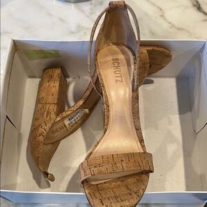 SCHUTZ Natural Cork Women's Heels